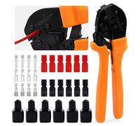 Glarks Lot de 31 Connecteurs d'Alimentation à Sertir Avec Pince à Cliquet - 15 A, 30 A, 45 A et Capuchon Compatible Avec Connecteur Anderson