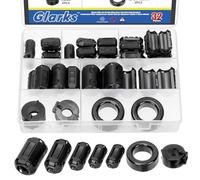 Glarks Lot de 32 anneaux noirs en ferrite avec clip de 3,5/5/7/9/13 mm, diamètre intérieur pour câbles RFI EMI, 42 x 24 x 16 dimensions, noyaux toroïdes de 15 mm
