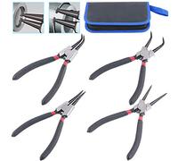 Glarks Lot de 4 pinces à anneau de serrage intérieur/extérieur de 17,8 cm