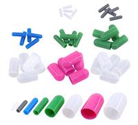 Glarks Lot de 40 Capuchons de Protection en Caoutchouc de Silicone Haute température pour masquer Les Trous Lors du revêtement en Poudre, de la Peinture, de l'hydrofuge, du sablage de médias (40