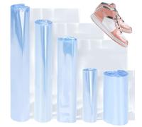 Glarks Lot de 400 sacs thermorétractables en PVC transparent pour protéger les chaussures, éviter le jaunissement de la semelle et la poussière