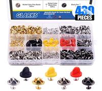 Glarks Lot de 430 punaises papillon 7 types de broches en plastique avec broches vierges pour épingles, barres de service, fabrication de bijoux et loisirs créatifs