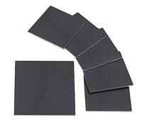 Glarks Lot de 5 coupons de soudage de 7,6 x 7,6 cm, épaisseur 0,3 cm, en acier doux de calibre 11, plaque d'acier de soudage, coupons cuboïdes, formation et pratique de soudure en acier adapté pour