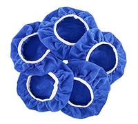 Glarks Lot de 5 tampons de polissage de voiture en microfibre douce de 22,9 à 25,4 cm pour polisseuse de voiture de 22,9 cm et 25,4 cm