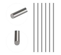 Glarks Lot de 6 barres rondes droites en acier inoxydable 3 mm x 300 mm