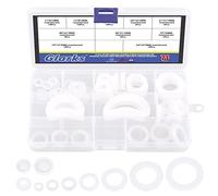 Glarks Lot de 71 joints en silicone de 10 tailles différentes, filtre de tête de tuyau plat, joint torique universel, joint torique, meilleure étanchéité que les rondelles en caoutchouc