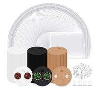 Glarks Lot de 800 cartes rondes pour boucles d'oreilles avec fermoirs de boucles d'oreilles et sacs auto-scellants, 4 cm, 3 couleurs, cartes de présentation pour boucles d'oreilles, cartes de support