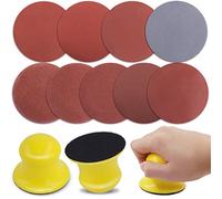 Glarks Lot de 92 blocs de ponçage à main avec crochet et boucle 7,6 cm