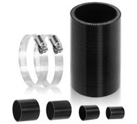 Glarks Raccord droit en silicone millimètre Longueur : 100 mm - Haute performance renforcée - Pinces en T inox 46-70 mm - Turbo, intercooler, intake