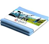 Glart 42BBF lot de 2 chiffons en microfibre BLEU pour l'entretien du vélo, 40x40 cm, chiffons en microfibre BICYCLE doux, absorbants ; entretien du vélo sans rayures et non pelucheux, chiffons de polissage