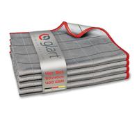 Glart 44C4R Lot de 4 Chiffons de Nettoyage pour vitres de Voiture, en Microfibre, sans Traces ni Traces - Non Pelucheux - 50 x 40 cm - 400 g/m²