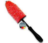 Glart 44FB Brosse à jantes voiture - pour jantes alu, acier ou à rayons - poignée ergonomique - nettoyage manuel efficace sans produit chimique - lavable et réutilisable