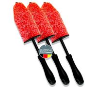 Glart 44FB3 Lot de 3 brosses pour Jantes alu, Acier et à Rayons