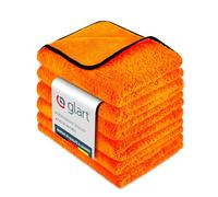 ✅ Glart 44WG6 Watergate Lot de 6 chiffons en microfibre super absorbants pour voiture 60 x 90 cm - Orange