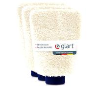Glart 44WH Set de 3 gants de lavage en microfibre extra-souple pour l'entretien des voitures, extrêmement absorbant, élimine toutes les saletés sans effort, lavage de voiture sans rayer, gant de voiture, meilleur que la brosse à jantes