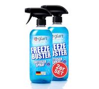 Glart 45EE2 Lot de 2 sprays dégivrants Freeze Buster 500 ml - Spray de dégivrage pour vitres de voiture, verre, plastique et polycarbonate - Vision claire en hiver - pulvériser, attendre, retirer
