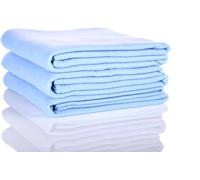 Glart Couvertures polaires Oeko Tex lot de 3 bleu jeans, 130x160 cm, 200 g/m2. Couverture de canapé, couverture de canapé, couverture douillette, jeté de canapé, couverture de pique-nique