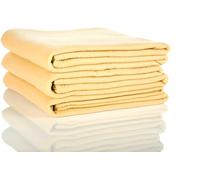 Glart G3S Set de 3 couvertures Polaires Oeko Tex - 130x160 cm, 100% Polyester, 200 g/m² - Sable, utilisable comme Couverture de Salon, Couverture Douillette, Couverture de canapé, Couverture d'invité