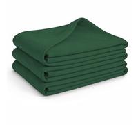 Glart G3TG Set de 3 couvertures en Polaire Oeko Tex - 130x160 cm, 100% Polyester, 200 g/m² - Vert Sapin, utilisable comme Couverture de Maison, de canapé, de Pique-Nique ou pour invités.