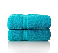 Glart - Lot de Serviettes Éponge de Qualité Supérieure, Gamme Disponible en 6 Coloris et 5 Tailles, Coloris : Turquoise, 2 Draps de Bain de 70 X 200 cm