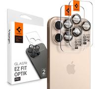 Glas.Tr Ez Fit Optik Pro Protection Camera Pour Iphone 16 Pro, Iphone 16 Pro Max, 2 Pièces, Titane Sable, Protection Individuelle, Kit D'Installation Inclus[PRO52908133]