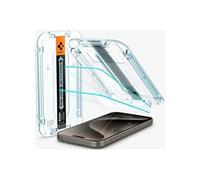 Spigen Spigen Protection d'écran en verre trempé GLAStR Fit + Applicator iPhone 15 Pro Max