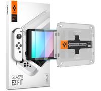 Glas.tR EZ Fit Tempered Glass Compatible with Nintendo Switch OLED 2021,2 Pieces,Scratch Resistant,9H Screen Protector