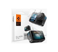Spigen Verre trempé compatible avec GoPro Hero 13 Black, 6 Pièces (2 protecteurs caméra + 2 protecteurs écran avant + 2 protecteurs écran arrière), Résistant aux Rayures, Clarté Cristalline