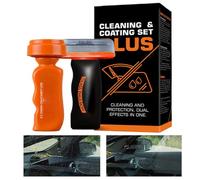 Glasemulsion - 100g+90ml Hydrophob Schutz Set | 2-in-1 Antiblend-Entfetter mit wasserabweisender Wirkung with Ölfilm Entferner, Glasbeschichtung Anti Regen Schutz, Auto Windschutzscheibe Reinigun