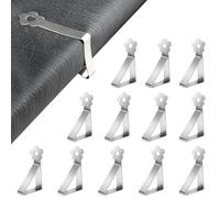 GlasFlength Pince Nappe Inoxydable, 12 Pièces Pinces pour Nappe de Table Pince Nappe Clip Exterieur Ajustable Anti-Glissant Attache Nappe pour Jardin Cuisine Bureau Restaurant Mariage Fête (Fleur)