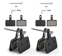 GlasFlength Plaquette de Frein Vélo pour Shimano B01S B05S 4 Paires, Silencieuses Plaquettes de Frein Semi-Métalliques Haute Performance Patins de Frein VTT pour M515 C601 M475 M495 M510 M575 M375