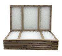 Glasfloss Lot de 6 filtres à air en fibre de verre 16 x 25 x 1, double entretoise, série GDS, fabriqué aux États-Unis, taille réelle : 15 5/8 x 24 5/8 x 3/4