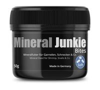 GlasGarten Mineral Junkie Bites | 50g - Aliment minéral de qualité supérieure pour crevettes & escargots, complément Alimentaire/Aliment d'élevage avec minéraux, Soft Bites