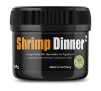GlasGarten Shrimp Dinner 2 | 35g - Aliment Premium pour crevettes, Aliment Principal pour crevettes d'ornement, pressé à partir d'ingrédients 100% naturels, séché avec Soin