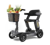 Glashow S3 Trottinette de mobilité légère pour personnes âgées - 40,5 km sur 1 charge, 10,6 km/h maximum, charge de 120,2 kg, 4 roues pliable pour voyage tout terrain