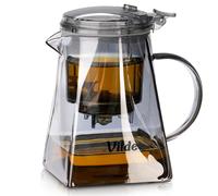 Glaskanne mit Ausgießsieb für Kräutertee 730 ml