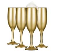 Glasmark KROSNO, 150 ml, lot de 4, verres à champagne, verres à champagne, Prosseco, design original, passent au lave-vaisselle, forme et style uniques, parfaits pour la maiso