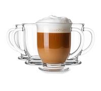 Glasmark KROSNO 1992 Kubas Lot de 4 à café glacés pour cappuccino Passe au lave-vaisselle 4 x 400 ml
