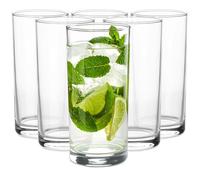Glasmark KROSNO 1992 Lot de 6 Verres à Eau Jus Long Drinks Transparent Lavables au Lave-Vaisselle 280 ml