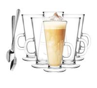 Glasmark KROSNO 1992 s Ensemble De 6 Pièces 250 ml Avec Des Cuillères Café Latte Convient Au Lave Vaisselle Résistant Eau Jus Boissons