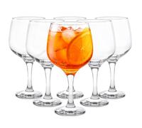 Glasmark KROSNO 1992 Verre à Rouge Blanc 650 ml Transparents Grands Lot de 6 Coupes À Glace Eau Cocktail Lavable Au Lave-Vaisselle