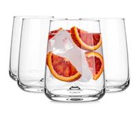 Glasmark Krosno 1992 Verres à Eau, Jus et Cocktails 350 ml - Lot de 4 Pièces - Transparents - Ensemble de Verres pour la Maison et la Restauration