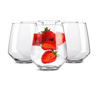 Glasmark KROSNO 1992 Verres à Eau Jus Long Drinks - Lot de 6 - Passe au Lave-vaisselle - Transparent - 420 ml