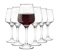 Glasmark KROSNO 1992 Verres à Vin Rouge et Blanc - Lot de 6 - Résistant au Lave-Vaisselle - Transparent - 6x300 ml