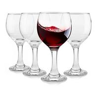 Glasmark KROSNO, 220 ml, lot de 4, verre à vin, verre avec base colorée, verres à vin blanc, gobelets à vin, design original, forme et style uniques, parfait pour la maison, les restaurants
