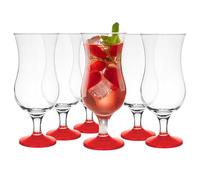 Glasmark Krosno Cocktail Set De 6 À Cocktail 420Ml Verre À Cocktail Gin Eau Rouge