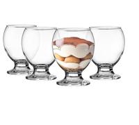 Glasmark Krosno Lot de 4 à glace 0,28 litre, bols à dessert, à cocktail, à eau, à gobelet, passent au lave-vaisselle, pour enfants, petits 4 x 280 ml