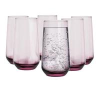 Glasmark Krosno Lot de 6 verres à long drink, verres à eau, cocktails, parfaits pour la maison, les restaurants et les fêtes, ensemble de verres de forme classique