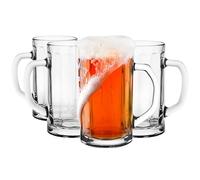 Glasmark Krosno Lot de verres à bière 0,3 litre - Chope à bière - Chope à bière - Verres pour bière artisanale - Verre à bière - Verre à boire - Passe au lave-vaisselle - 4 x 300 ml