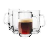 Glasmark Krosno Lot de verres à bière 0,3 litre pour bière, chope à bière, verres pour bière artisanale, verre à bière, verre à boire, passe au lave-vaisselle, 4 x 300 ml